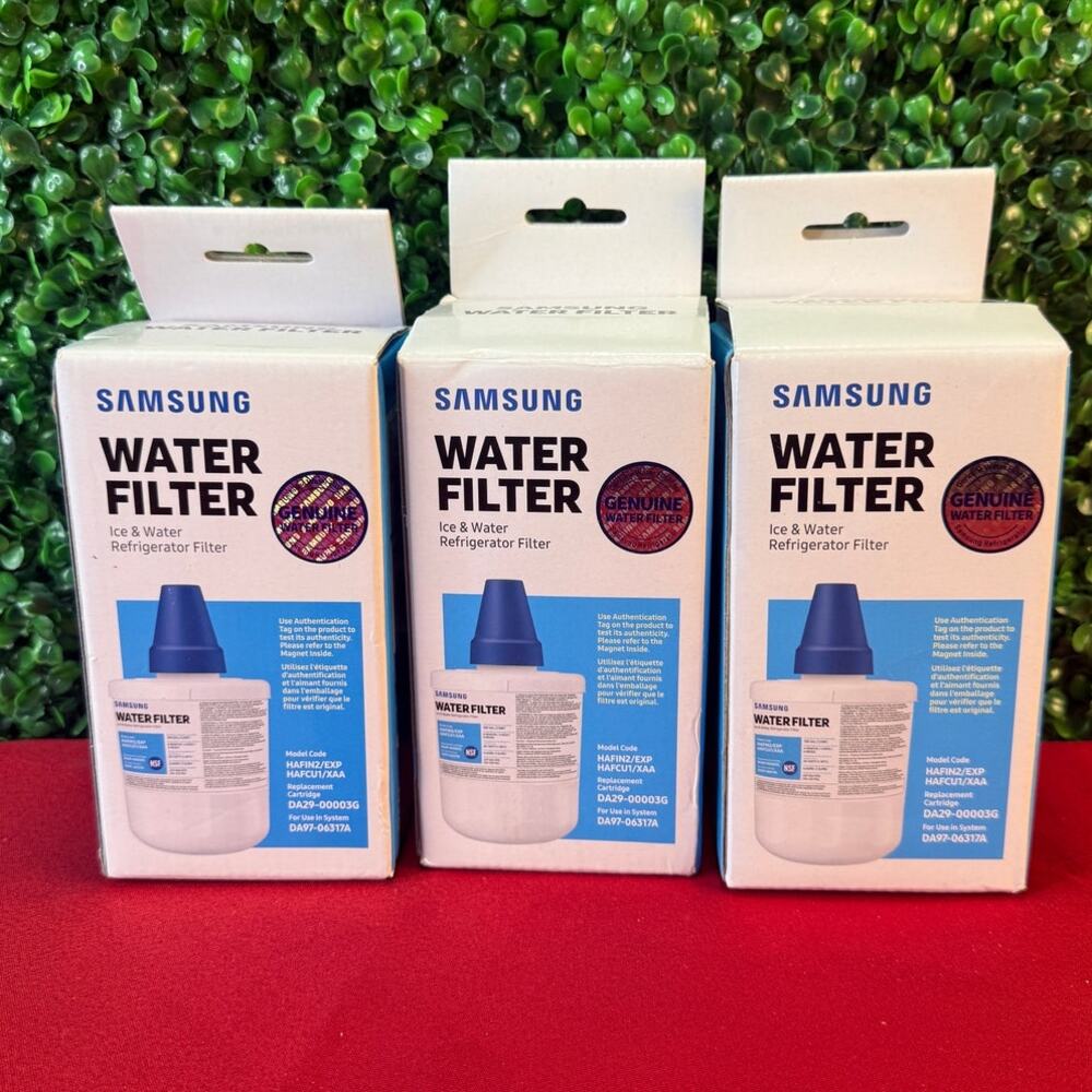 Lot of 3 Genuine Samsung HAFCU1/XAA Refrigerator Water Filter Replacement OEM